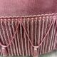 Fauteuil crapaud rose vintage