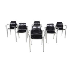 Ensemble de 6 fauteuils bauhaus