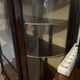 Curved display cabinet in Louis XVI style