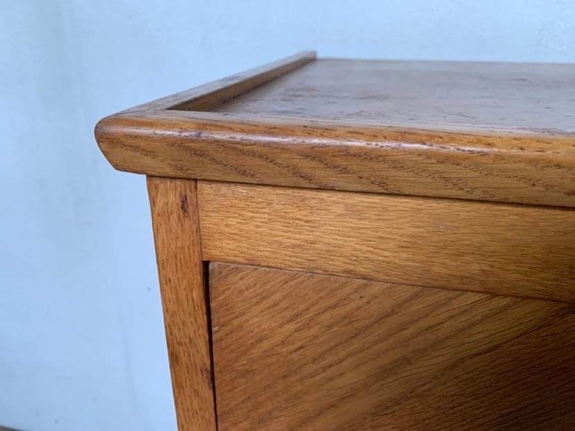 4-drawer chest of drawers in vintage light oak from the 1950s