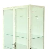 Old Metal Pharmacy Cabinet Medicine Cabinet Glass Industrial 1970s