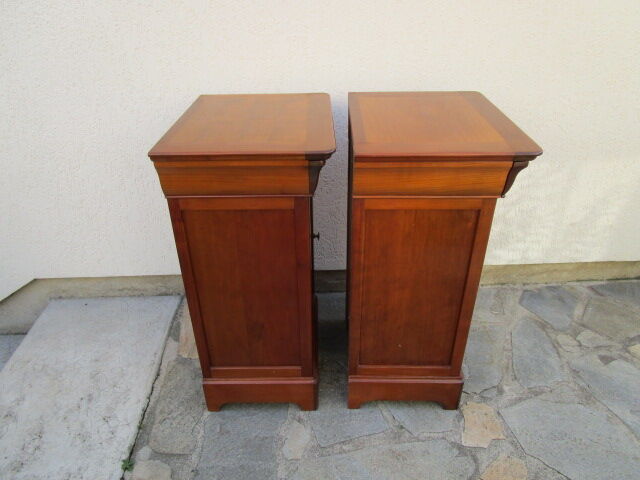 Louis-Philippe style bedside pair