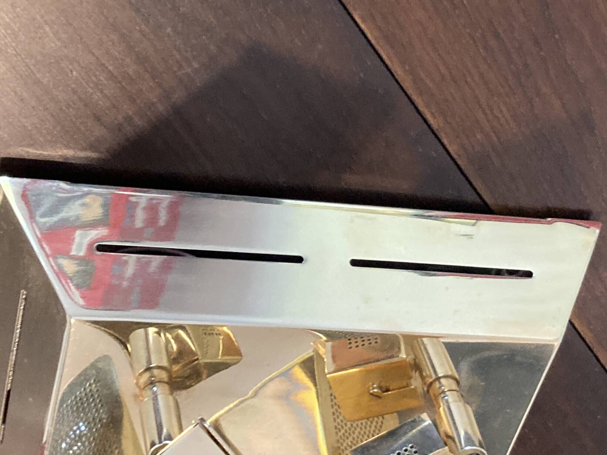 Vintage brass ceiling light OMI – Space Age design from the 1970s