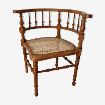 Corner armchair canné Napoléon