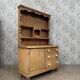 Antique English two-body buffet in solid pine (renovated)
