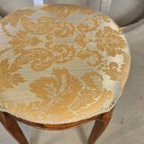 Louis XV style stool in cherry wood and tapestry