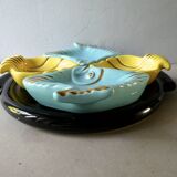 Plateau with its ceramic cups, 50s