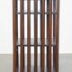 Large Antique English Oak Book Carousel on Original Wheels