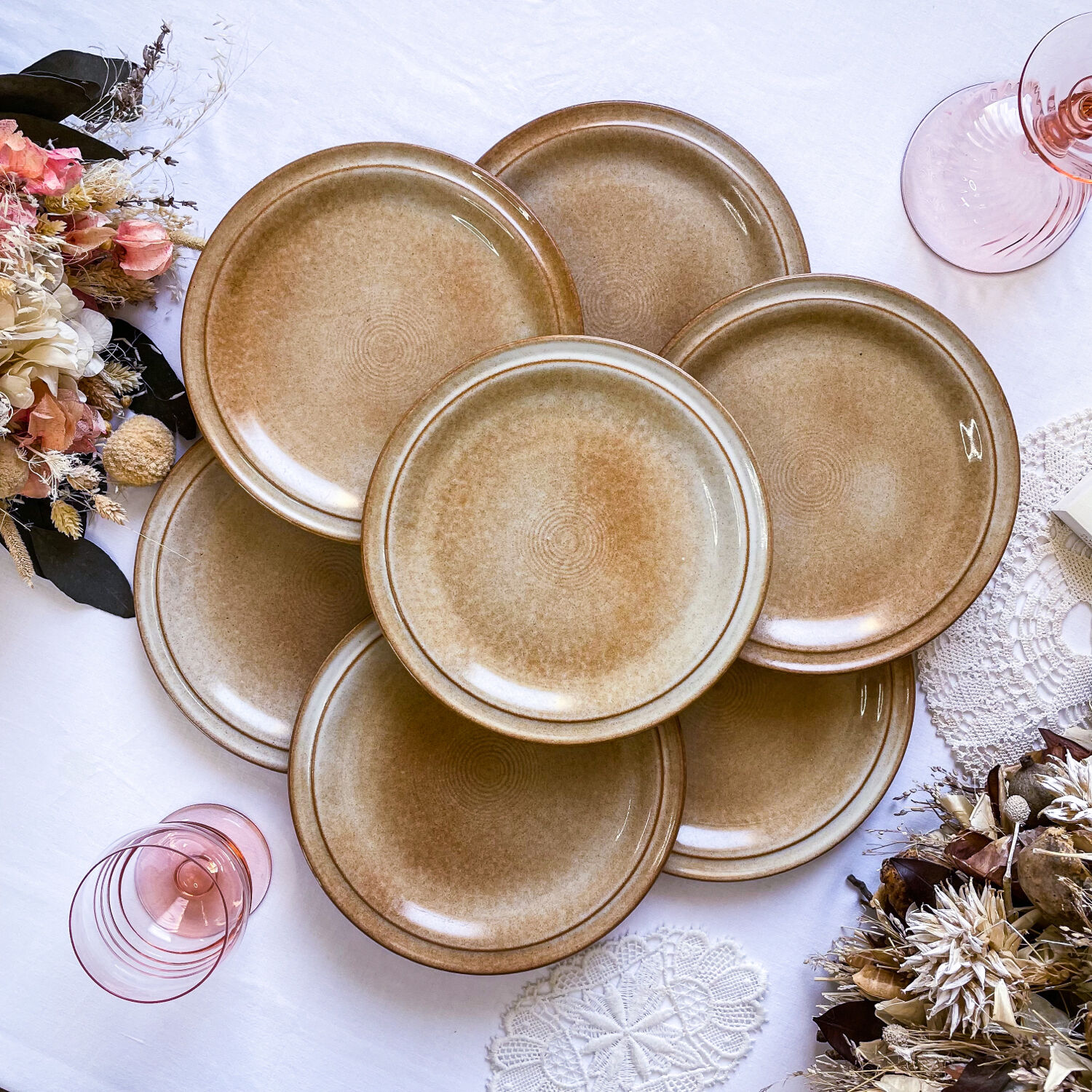 Stoneware dessert service