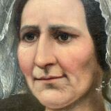 Old oil portrait