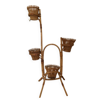 Rattan plant holder