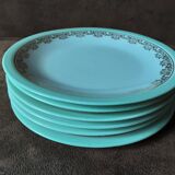 Set of 6 R T M Paris dessert plates