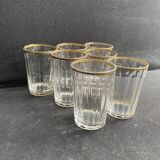 7 Baccarat Chicago service goblets size 6410 gold