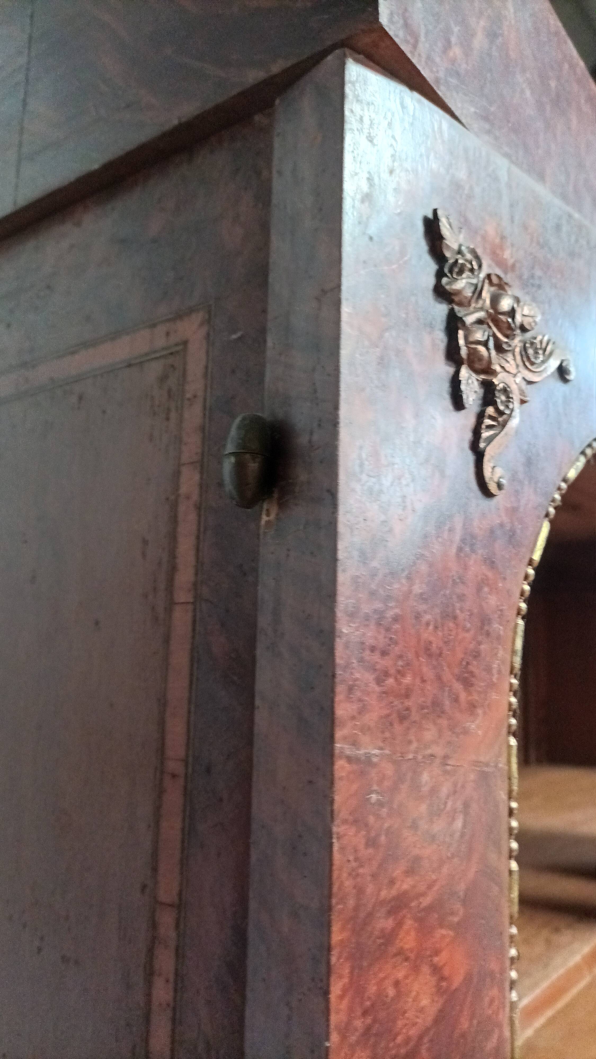 Louis XVI library in cedar burl