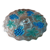 Plat sur pied cristal