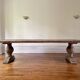 Monastery table - sun - in solid old oak - length 375 cm