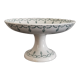 Old compotier iron earth gien green garland 1900-1930