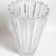 Molded pressed glass vase 1960s Height 22 cm