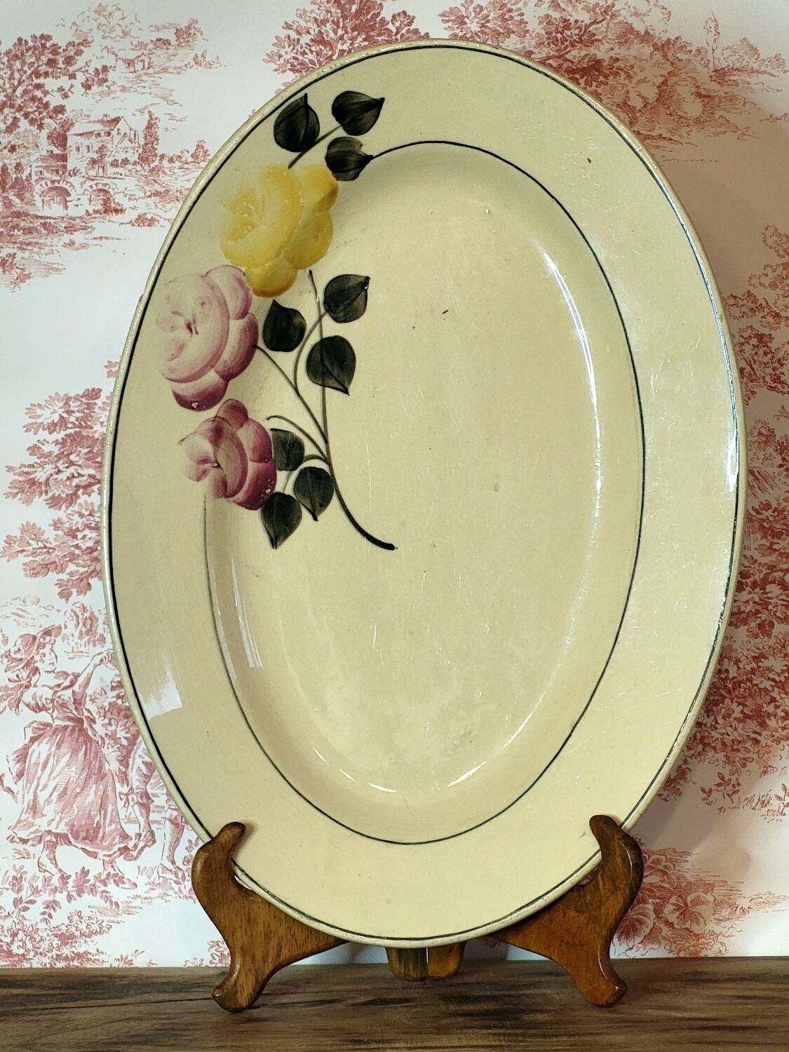 Oval plate dish