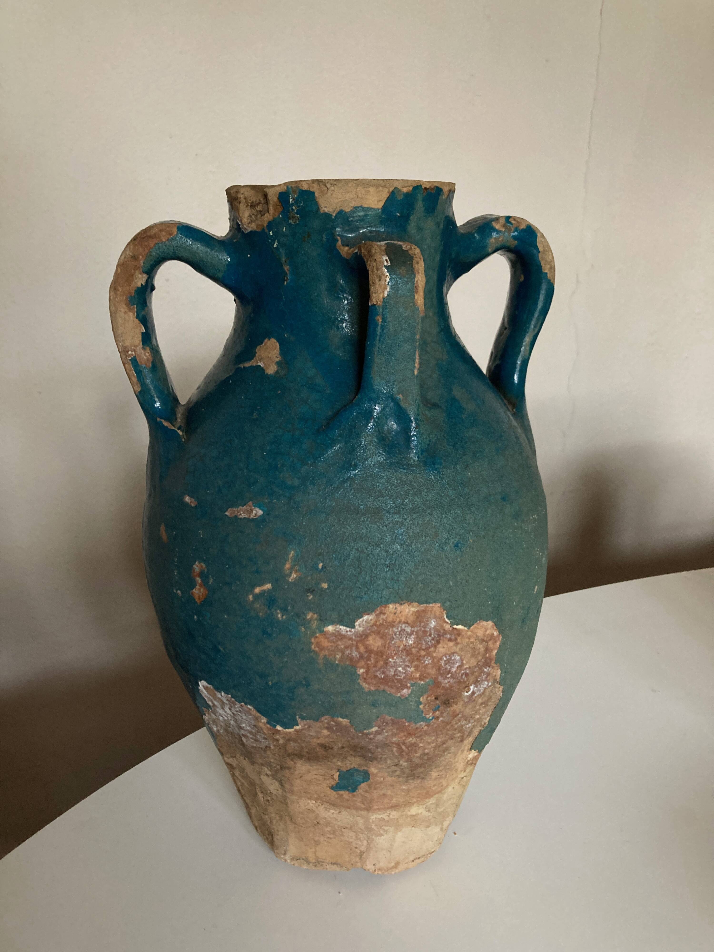 Jar 18th XXXL Persian blue archeology Central Asia Islamic arts