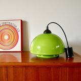 Suspension in green opaline mushroom design 60s-70s