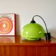 Suspension in green opaline mushroom design 60s-70s