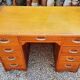 Vintage desk with double oak boxes
