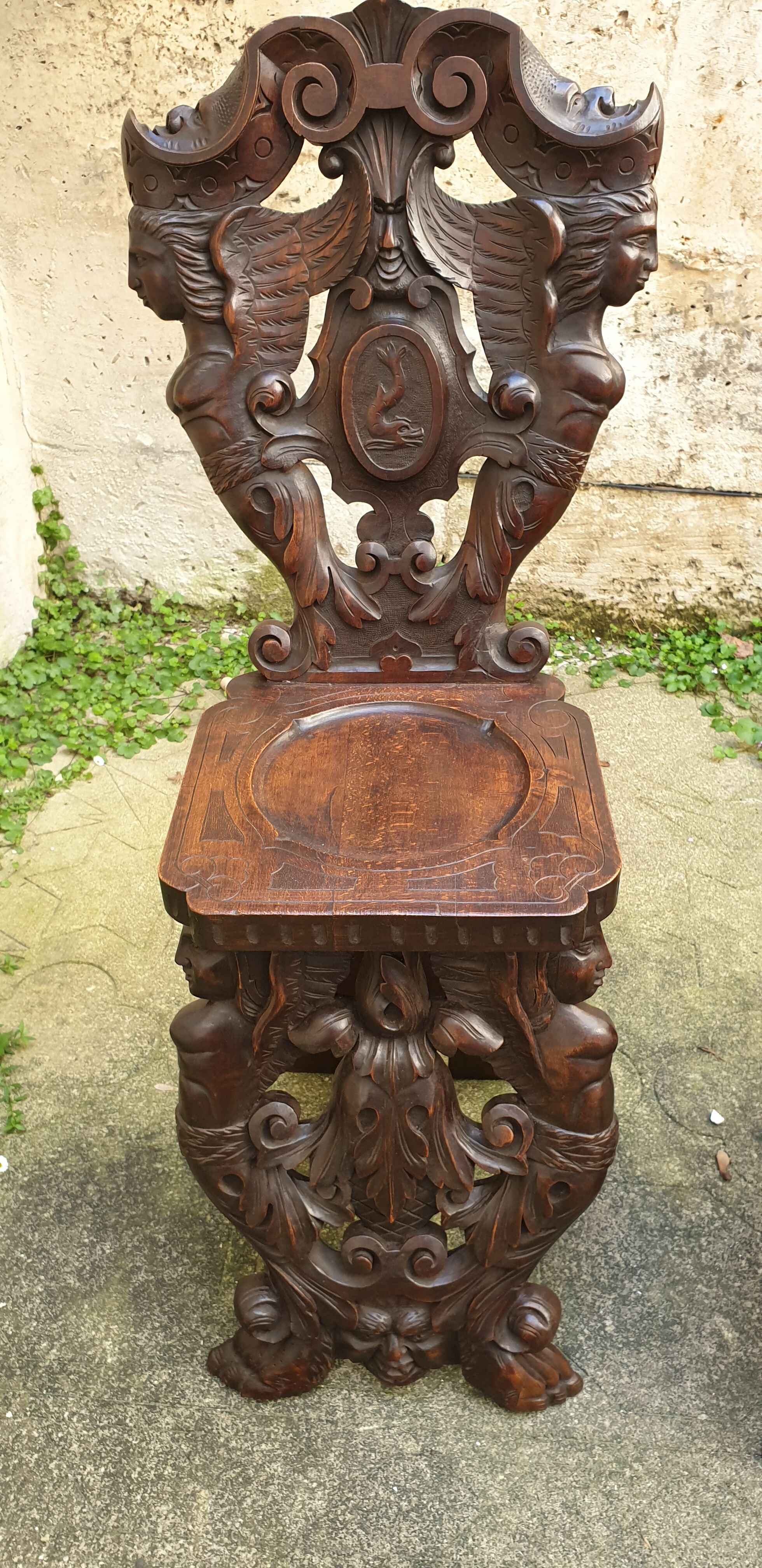 Pair of ancient Italian chairs