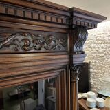 Pair of 2-part glass-fronted bookcases