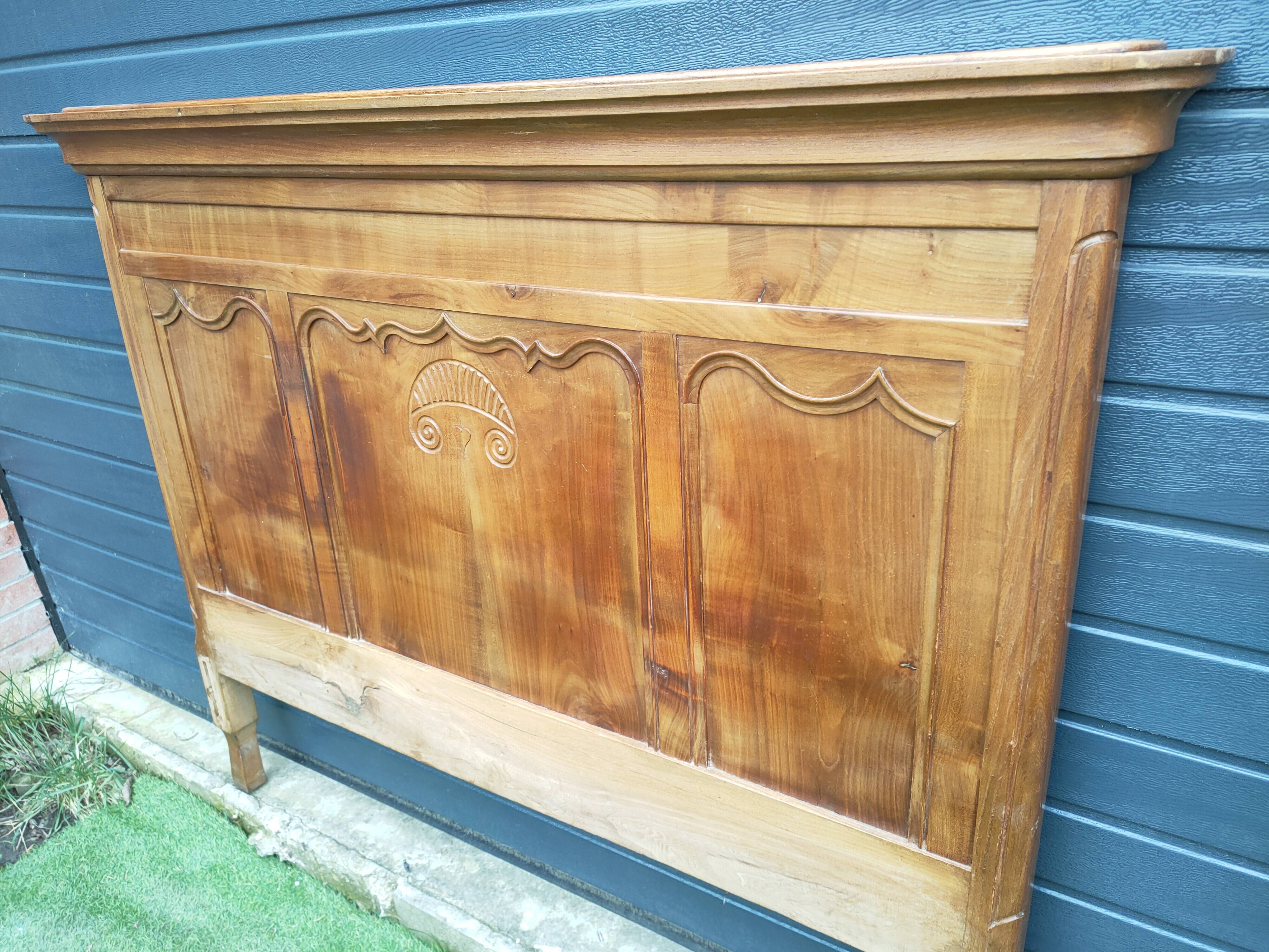 antique solid wood headboard