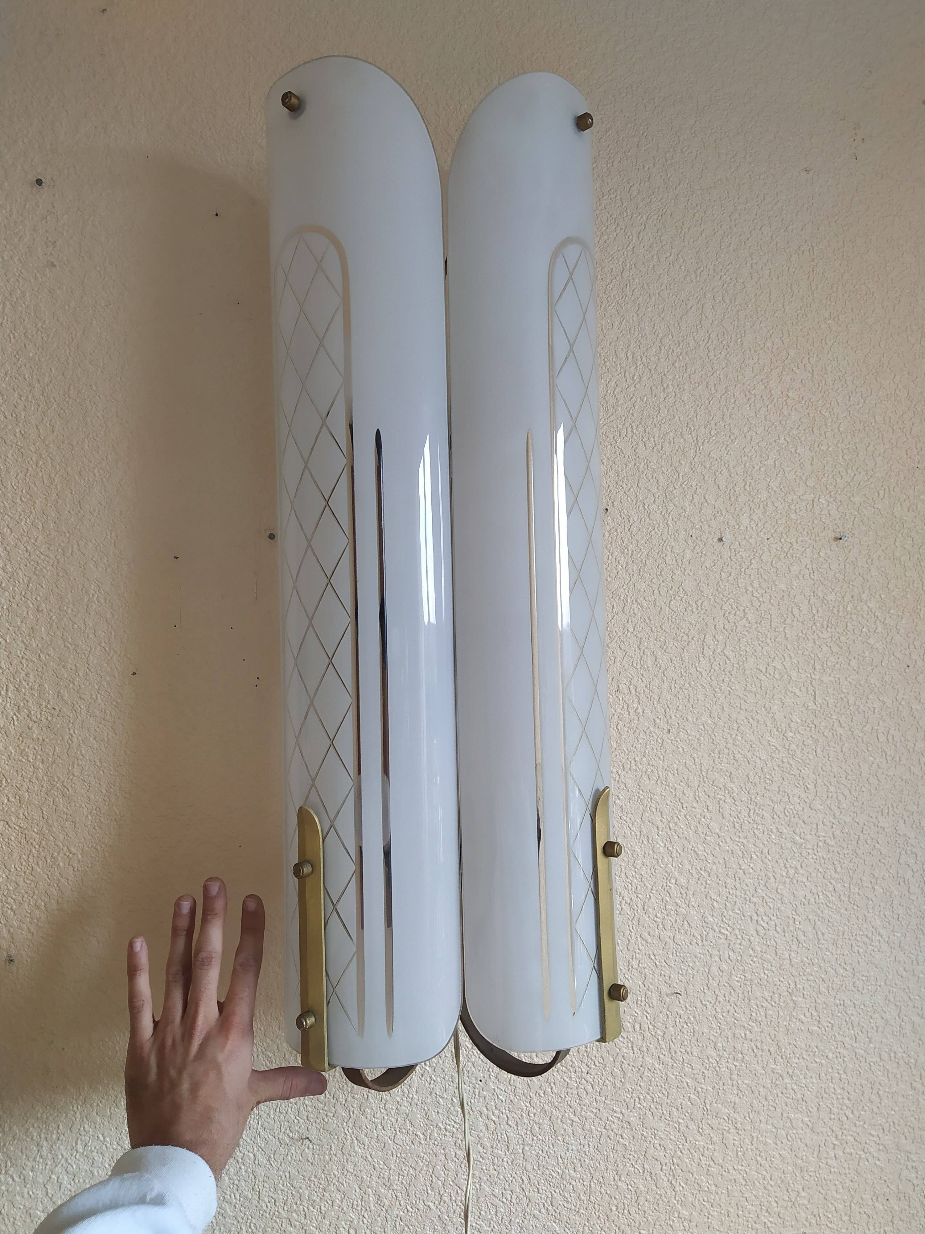 Art Deco wall lamps from cinema, vintage