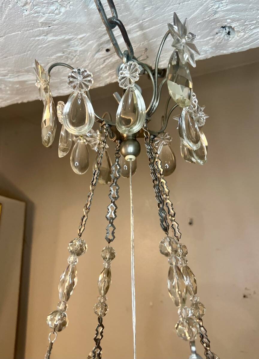 Louis XVI basket chandelier