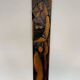 Big midcentury design wall wood decoration / lovers, 1960s, Czechoslovakia