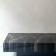 Rectangular coffee table in marble resin, design from around 1970.