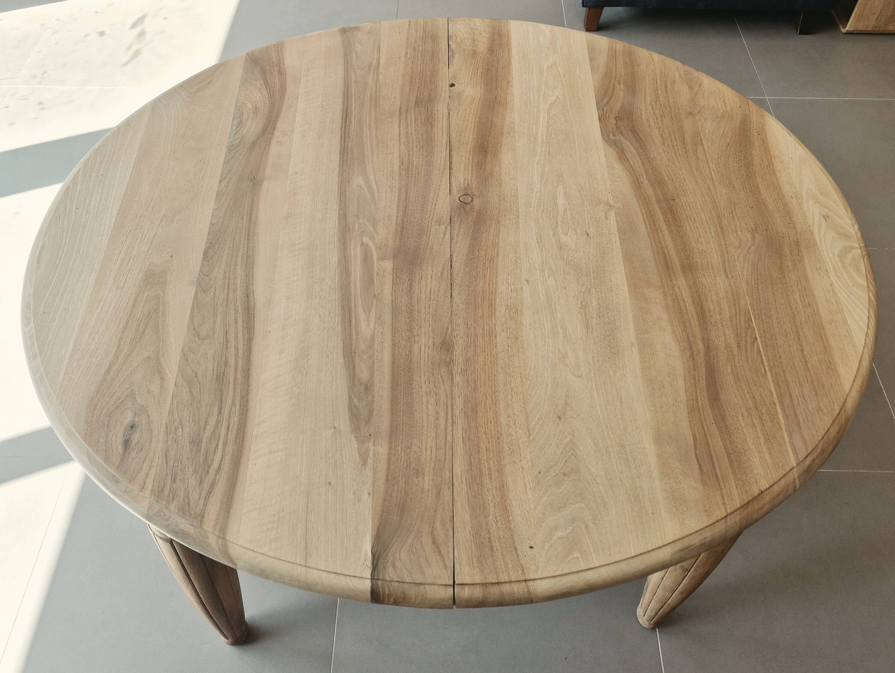 Table ronde extensible art déco