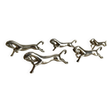 Lot de 6 portes-couteaux - cheval au galop