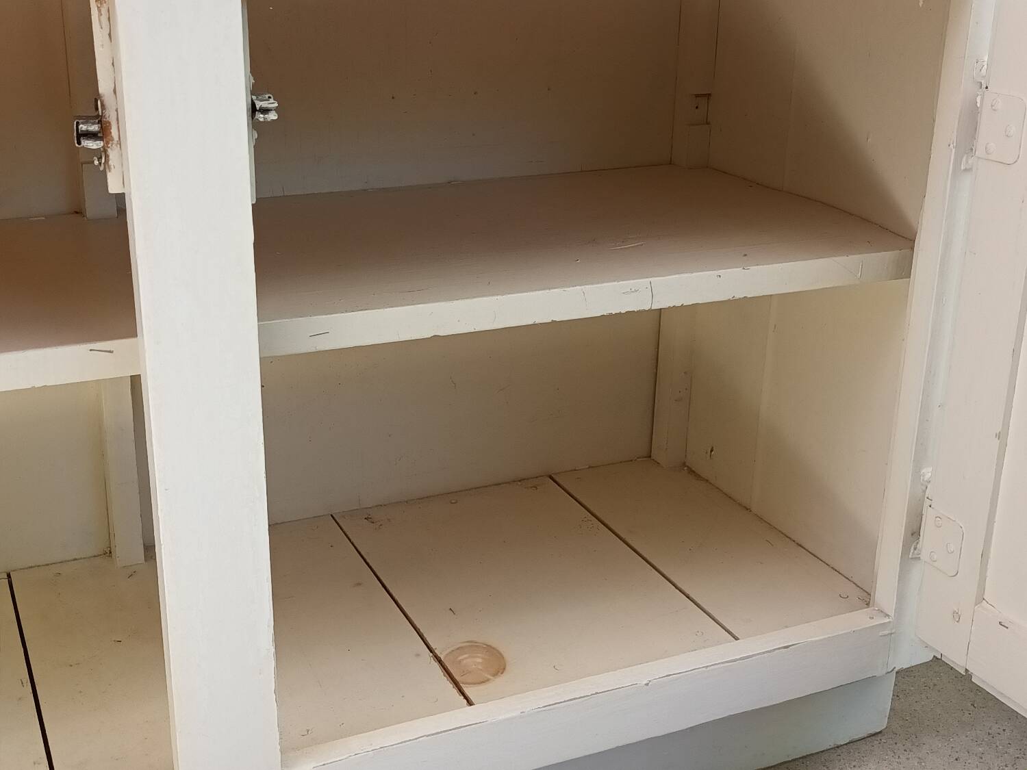 Rustic antique patinated sideboard