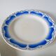 Set of 4 gien royal blue art deco flat plates 1930