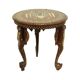 Anglo-Indian Taj Mahal Side Table Plant Table Teak 41cm