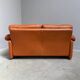 Cognac leather Coronado 2 seat sofa by B&B Italia, Italy 1960s