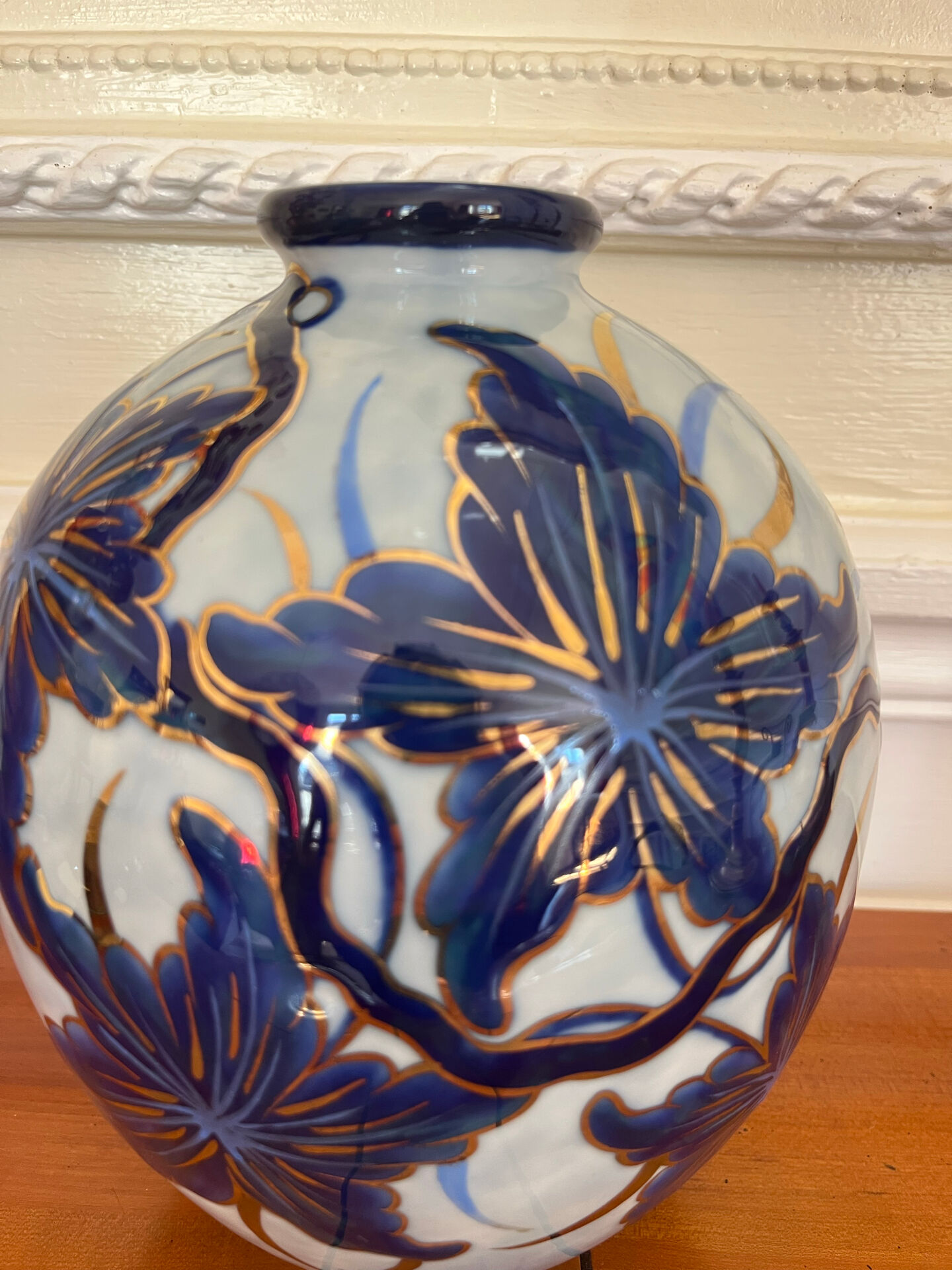 Limoges porcelain vase signed by Camille Tharaud