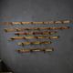 Vintage industrial wooden wall coat rack / wall coat rack