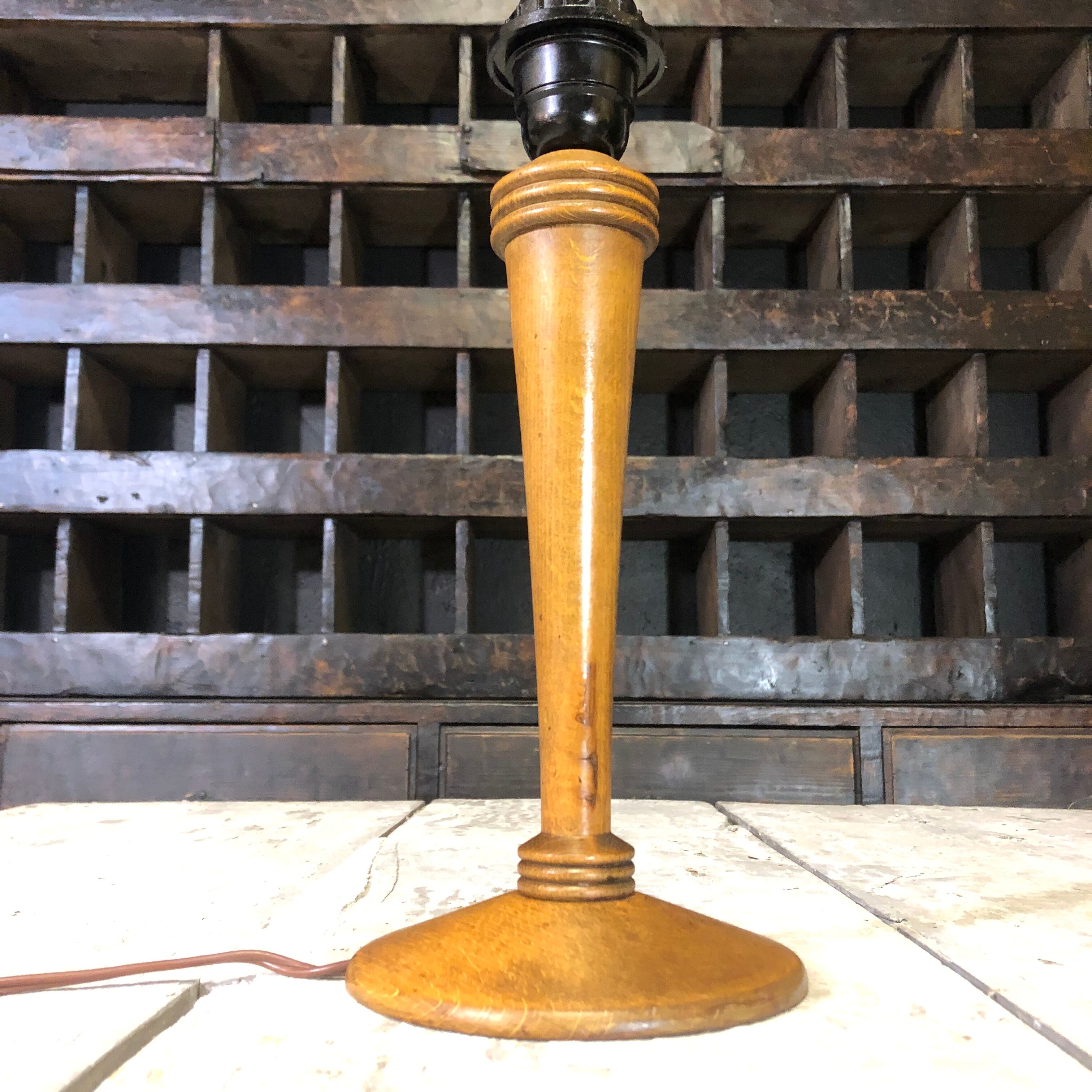 Vintage wooden lamp foot