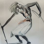 Lithographie couleur de paul daxhelet (1905 - 1993)