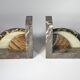 Marble and onyx bookends