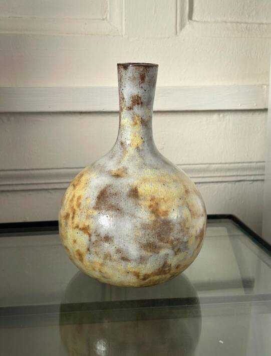 Alexandre Kostanda - Ball Vase - Stoneware - 18.5 cm - Vallauris