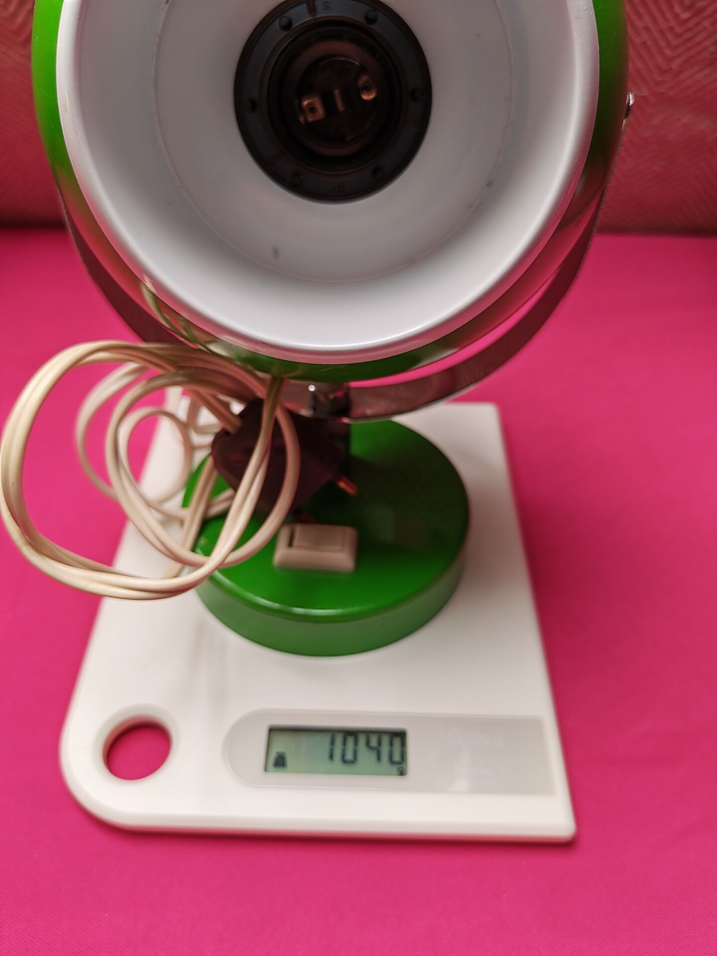 Green Eyeball Table Lamp – Space Age 1970s
