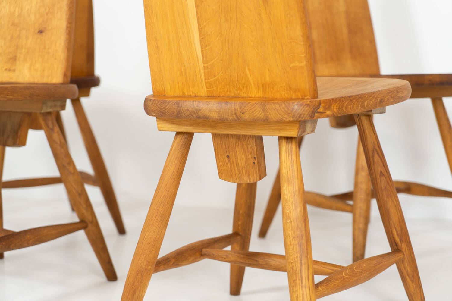 Ensemble de six rares chaises à repas « Pirtti » par Eero Aarnio pour Laukaan Puu