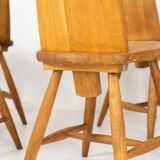 Ensemble de six rares chaises à repas « Pirtti » par Eero Aarnio pour Laukaan Puu