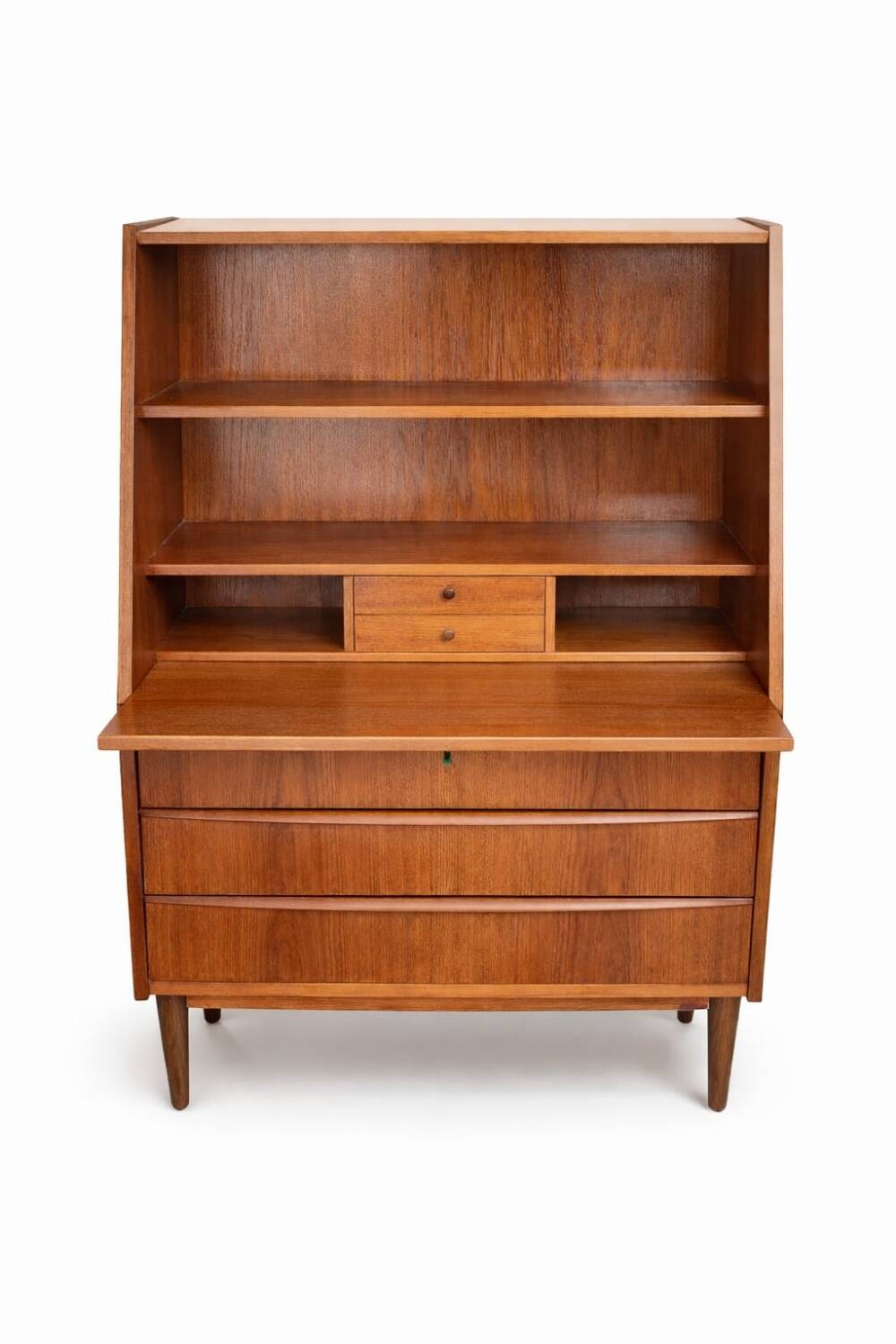 Scandinavian teak secretary, Danish manufacture, 1960s.